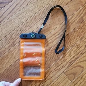 Orange water proof phone case
